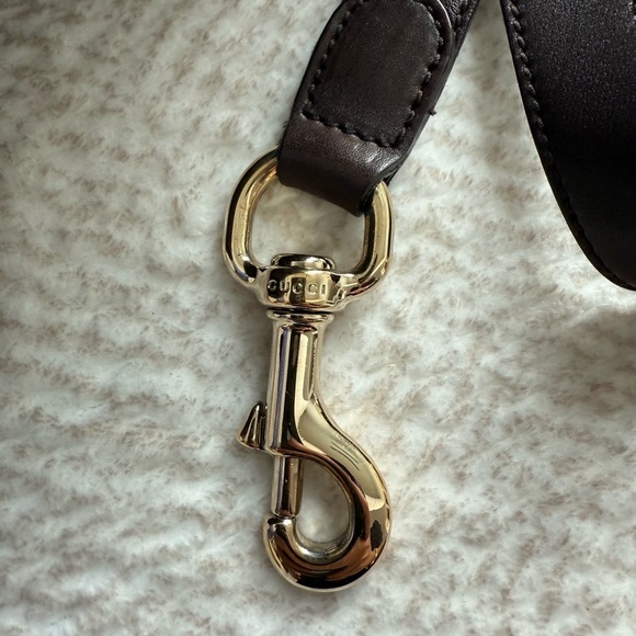 Authentic Gucci GG Signature Medium Hysteria Brown Hobo Leather Bag - Picture 7 of 14